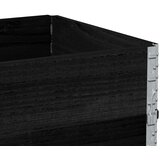  Okviri za palete 3 kom crni 80x60 cm od masivne borovine | shoptok.hr