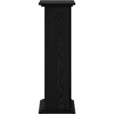 vidaXL Stojalo za prikaz s shranjevanjem Črn hrast 31x30x90 cm Inženirski les | Shoptok.si