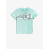 Koton T-Shirt Short Sleeve Crew Neck Printed Glitter Cene