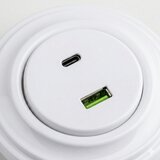  Kliklap - Retro USB utičnica A+C sa okvirom, snežno bela | Eponuda.com