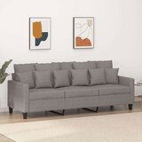 Trosjed od tkanine Smeđe-siva 180 cm  Trosjed od tkanine Smeđe-siva 180 cm Slike