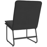  Ležaljka crna 54 x 75 x 76 cm od umjetne kože | shoptok.hr