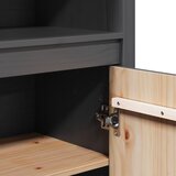 Visoka komoda siva 80 x 35 x 154 cm od masivne borovine | shoptok.hr