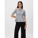 Reserved Peplum džemper - srednjesivo | shoptok.hr