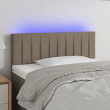 Maison Chic led posteljno vzglavje - vzglavna omarica - nočna omarica taupe 80x5x78/88 cm blago, (21706399) | Shoptok.si