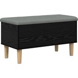  Klupa za odlaganje s jastučićem Crni hrast 82 x 42 x 46 cm | shoptok.hr