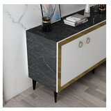 Hanah home komoda poli black marble white gold | ePonuda.com