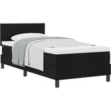 vidaXL krevet s kutijom s madracem crni 100x200 cm tkanina Cijene
