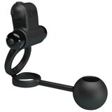 Pretty Love Vibration Penis Sleeve IV Vibrating Anal Stimulation Black Cene