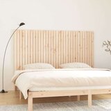 vidaXL Stensko posteljno vzglavje 204x3x110 cm trdna borovina | Shoptok.si