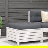 Maison Chic Vrtni stolček - Vrtni stoli za noge bel 62x63,5x32 cm trdna borovina JS885, (21877642) | Shoptok.si