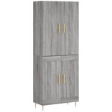  Visoka komoda siva sonome 69,5x34x180 cm od konstruiranog drva | shoptok.hr