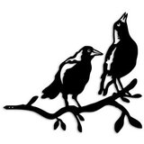 WALLXPERT decorative object figura bird on the branch 09 black | ePonuda.com