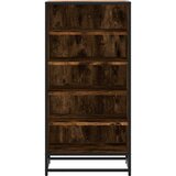  Stalak za cipele boja hrasta 48x38x97,5 cm konstruirano drvo Smeđa | Shoptok.si