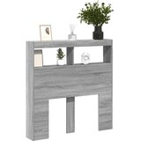 Ormarić za uzglavlje LED boja sivog hrasta sonome 100x17x102 cm | shoptok.hr