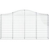  Lučne gabionske košare 14kom 200x30x100/120cm pocinčano željezo | shoptok.hr