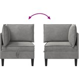 SOFA s pohranom Svjetlosiva Baršun | shoptok.hr