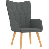  Stolica za opuštanje s osloncem za noge tamnosiva od tkanine | shoptok.hr