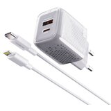Moxom mx-hc206 Kucni punjac 18w fast pd 20w type c na lightning sivi ( P1255 ) Cene