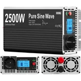 Čisti sinusni inverter, LCD zaslon, daljinski upravljalnik, 2500W, 24V, 220-230V 50hz, (5000159096)