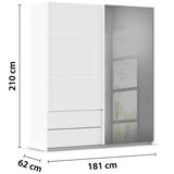 Premium Living Omara Z Drsnimi Vrati Elara, Bela | Shoptok.si