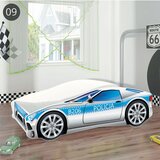 ACMA Dječji krevet Auto 140x70 cm - 09 Policija sivo-plavi | shoptok.hr