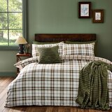 Catherine Lansfield Narančasta/svjetlo smeđa posteljina za krevet za jednu osobu 135x200 cm Kelso Check – | shoptok.hr