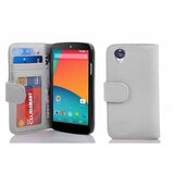 Cadorabo Ohišje, združljivo z LG Google NEXUS 5 v snežno bela - Zaščitni ovitek z magnetnim zapiranjem in 3 režami za kartice, (20553004) | Shoptok.si