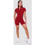 GymBeam ženska majica Ignite Cropped Dark Red 92170