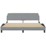  Okvir za krevet Dover svijetlosivi 183x213 cm od tkanine | shoptok.hr