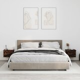 vidaXL Zidni noćni ormarići 2 kom boja dimljenog hrasta 41,5x36x28 cm Cijene