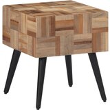  The Living Store Stranska mizica 40x40x45 cm trdna predelana tikovina - Stranska Mizica, (21444066) | Shoptok.si