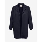 Only Dark blue lightweight coat for women in suede finish CARMAKOMA Joline - Ladies Cene