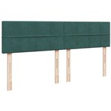 vidaXL Box spring postelja z vzmetnico temno zelena 200x200 cm žamet, (21310143) | Shoptok.si