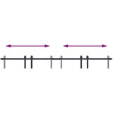 vidaXL Komplet drsnih vrat omarice 183 cm ogljikovo jeklo | Shoptok.si