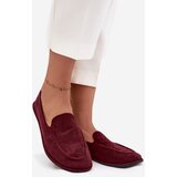 Boto Women's Loafers Made of Eco Suede Flat Bordeaux Miryelle | Shoptok.si