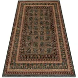 Preproge Preproga volna KASHQAI 4349 400 orientalski, okvir 160x240 cm Zelena