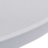 vidaXL Raztegljivo Pregrinjalo za Visoke Barske Mize Ø70 2 Kosa Bele Barve | Shoptok.si