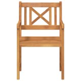 vidaXL Vrtne stolice 8 kom 56x55.5x90 cm Masivno drvo bagrema | shoptok.hr