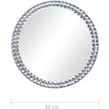  Zidno ogledalo od kaljenog stakla 40 cm | shoptok.hr