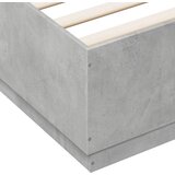  Okvir kreveta boja betona 150x200 cm od konstruiranog drva | Eponuda.com