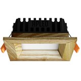  APLED - LED ugradna SQUARE WOODLINE LED/3W/230V 3000K 9x9 cm jasen masiv | Eponuda.com