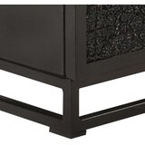 vidaXL Noćni ormarić crni 40x30x50 cm od masivnog drva bagrema i manga | shoptok.hr