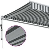 vidaXL Avtomatsko zložljiva tenda antracit in bela 450x350 cm | Shoptok.si