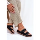 Boto Women's Sandals With Buckles And Decorative Stitching Black Visley | shoptok.hr