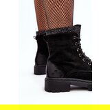 Boto Women's Decorated Lace-up Ankle Boots Black Santelia | ePonuda.com