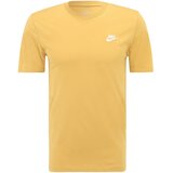 Nike Majica 'CLUB' zlato-rumena / bela | Shoptok.si