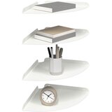  Lebdeća polica s policom s pohranom 4 pcs Bijeli 30 x 30 x 2 cm | Eponuda.com
