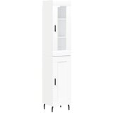  The Living Store Visoka omara bela 34,5x34x180 cm inženirski les - Visoka Omarica, (21444815) | Shoptok.si