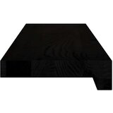  Okenske police 2 kosa temno rjava 70x15x2 cm trdna hrastovina | Shoptok.si